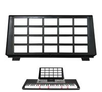 Tabletop Music Stand, 17x8" Adjustable Keyboard Music Stand, Stable Convenient and Portable Plastic for Home Schools Orchestras Choirs, Black