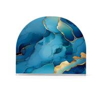 Tabletop Napkin Holder 1 Pack Holds 50-60 Napkins Space-Saving Modern Design Fits Dinner/Cocktail Napkins Bathroom & Nightstand Decorative Tabletop Accessory Marble Turquoise Royal Blue