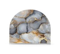 Tabletop Napkin Holder 2 Pack 4mm Thick Acrylic Double-Sided Printed Fits Dinner/Cocktail Napkins Home & Kitchen Use All Year Round Use Marble Grey Neutral