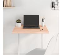 Tabletop Natural Oak 60x60x4cm Untreated Solid Wood Live Edge Board Handmade Raw