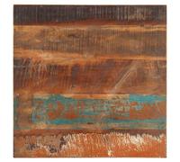 Tabletop Natural Wood 60x60cm Solid Mango Wood 25-27mm Rustic Sq with 2 supports