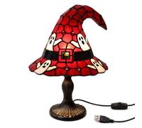 Tabletop Night Light Witch Hat USB Powered Gothic Lamp (B)