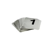 Tabletop Numbers From 26 To 50 9,5X8,8 Cm Silver Stainless Steel - 1 Units
