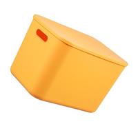Tabletop Organizing Box Plastic Stackable Yellow for Workers and Classmates