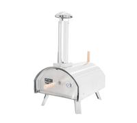 Table Top Outdoor Pizza Oven 12" 60 Second Cooking Dual Wall Portable Built-in Thermometer Multi-Fuel Wood Charcoal Pellets Authentic Stone Baked Pizzas 500°C Stainless Steel FREE Pizza Peel & Stone