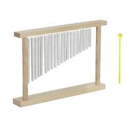 Tabletop Percussion Instrument With Wood Frame Practice Windchimes Aluminum Texture For Soloists And Ensembles Players Aluminum Alloy Wind Percussion