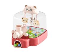 Tabletop Pinball Machine, Pinball Machine Kids, Interactive Play Portable Design Educational Value, Cute Bear Action and Reflex for Boys Girls Ages 3+ Learning Activities, Toys