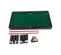 Tabletop Pool Set, For Mini Billiards Game for Kids and Adults, Portable Snooker Table with and Balls, Compact Desktop Cue Rack for Family Board Games, (L)