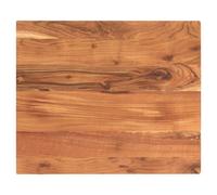 Tabletop Rectangular Solid Mango Acacia Wood 60x50x2.5cm Oak Finish Rustic Grain