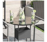 Tabletop Round Tempered Glass Transparent Ø50cm 8mm Clear Dining Coffee Top