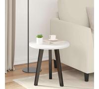 Tabletop Round White 40x40x1.5cm Engineered Wood Smooth Minimalist Tabletop Oak