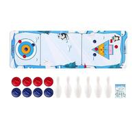 Tabletop Shuffleboard - 120x40x0.2cm Portable Competitive Fun Educational | Table Curling Sports Board Game For Friends Kids Students Boys Girls Fans Adults, Sliding Puck Pucks Pushing Play Set