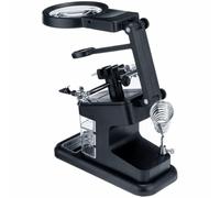 Tabletop Soldering Station Kit with LED Light and 3X 4.5X 25x