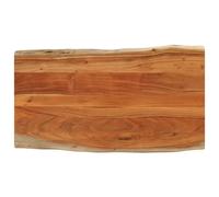 Tabletop Solid Acacia 110x60x2.5cm Natural Finish Live Edge Wood Desk Pro