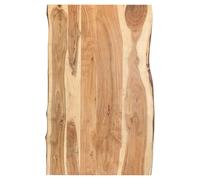 Tabletop Solid Acacia Live Edge Natural Wood 100 x (50-60) x 3.8 cm Polished Pro