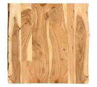 Tabletop Solid Acacia Live Edge Natural Wood 58 x 50-60 cm 25 mm Thick Polished