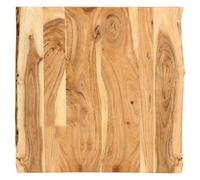 Tabletop Solid Acacia Live Edge Natural Wood 58 x 50-60 cm 25 mm Thick Polished