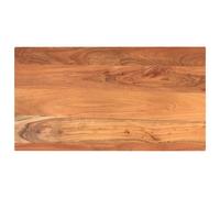 Tabletop Solid Acacia Natural Wood 120x50x2.5 cm Rustic Rectangular Dining Top