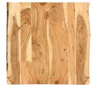 Tabletop Solid Acacia Natural Wood 58x50-60cm 25mm Live Edge Slab Handfinished.
