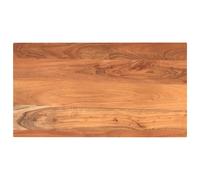 Tabletop Solid Acacia Wood Natural 120x60x3.8cm Rectangular Rustic Top for BBQs
