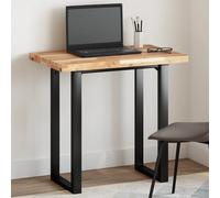 Tabletop Solid Acacia Wood Natural 80x50x4cm Rectangular Untreated for Desk Area