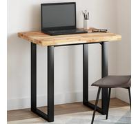 Tabletop Solid Acacia Wood Natural 80x60x4 cm Rectangular Untreated Workstation