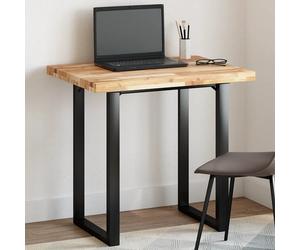 Tabletop Solid Acacia Wood Natural 80x60x4 cm Rectangular Untreated Workstation