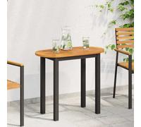Tabletop Solid Acacia Wood Oil Natural 80 x 40 x 2 cm Rustic Indoor Outdoor Top