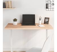 Tabletop Solid Beech Wood 100x50x2.5cm Rectangular Natural Bar/Side Top Premium