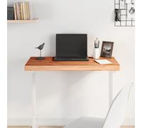Tabletop Solid Beech Wood 80x40x4cm Rectangular Brown Bar Side Upgrade Top Desk