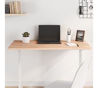 Tabletop Solid Beech Wood Natural 100x50x1.5cm Rectangular Bar Side Replacement