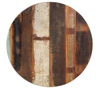 Tabletop Solid Mango Wood 70cm Round Natural 15-16mm Rustic Polished Dining Top