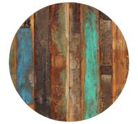 Tabletop Solid Mango Wood 80cm Round Natural Finish 15-16mm Rustic Industrial XL