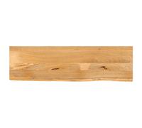 Tabletop Solid Mango Wood Live-Edge Natural 100x40x3.8cm Handcrafted Desk