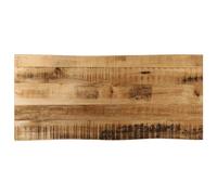 Tabletop Solid Mango Wood Live Edge Natural 90x40x2.5cm Slab for Desk Use
