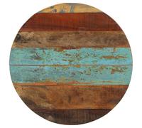 Tabletop Solid Mango Wood Natural 60cm Round 15-16mm Polished Rustic Industrial