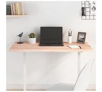 Tabletop Solid Oak 100x50x2cm Natural Live Edge Untreated Wooden Top for DIY Use