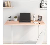 Tabletop Solid Oak 100x60x2 cm Natural Untreated Live Edge Rustic Handmade Solid