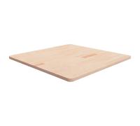 Tabletop Solid Oak 90x90x2.5 cm Natural Untreated Rustic Square Top Durable Home