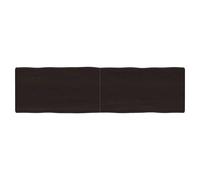 vidaXL Table Top Dark Brown 180x50x(2-6) cm Treated Solid Wood Live Edge