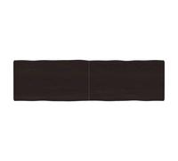 vidaXL Table Top Dark Brown 180x50x(2-6) cm Treated Solid Wood Live Edge
