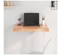Tabletop Solid Oak Live Edge Light Brown 60x40x6cm Untreated DIY Wood 1pc Board