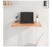 Tabletop Solid Oak Live Edge Light Brown 60x50x2cm Untreated Handmade Rustic DIY