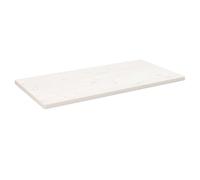 Tabletop Solid Pine Wood White 110x55x2.5cm Rustic Grain Rounded Edges Treated.