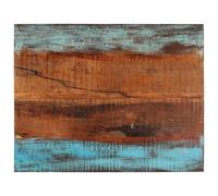 Tabletop Solid Reclaimed Wood Multicolour 90x70cm 25-27mm Rustic Polished Finish