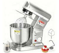Tabletop Stand Mixer, Electric Food Processing Machine. Features 3-Speed Se-ttings And Complete Accessory Set, Designed For Bread Dough Preparation And Cake Batter Mixing.(10L/9.1qt)