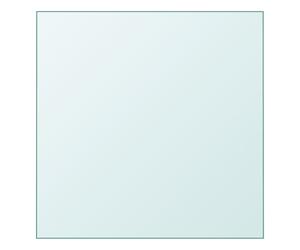 Tabletop Tempered Glass Transparent 30x30 cm 6mm Square Protective Top Clear