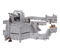 Tabletop Terrain Wall of Saints Collection, Complete Fortress Set with Artillery, Defense Walls, Double Tower, Hybrid Bunker for 28mm-32mm Wargames