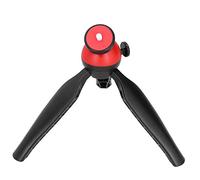 Tabletop Tripod, Tripod For Cell Phone Phone Tripod with 1/4in Screw Mobile Phone Mini Desktop Live Selfie Camera Tripod For Sports Cameras, Mirrorless Cameras, SLR (Red)