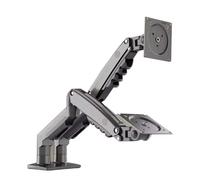 Tabletop TV Stand F160 Support USB3.0 27" 2-9KG Double Monitor For No Hole Air Press Gas Strut Tv Mount Dual Sreen 360 Rotate Desktop For Installation And Placement(Matte Charcoal)